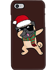 Pug Dog Dabbing Christmas Phone Case tile