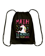 Unicorn Math Teacher Are Mathgical Unicorn Drawstring Bag tile