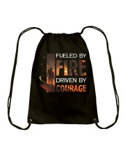Firefighter Fueled By Fire Drawstring Bag tile