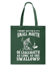 Fish I Does Not Matter If It's Small Mouth Tote Bag tile