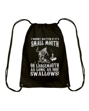 Fish I Does Not Matter If It's Small Mouth Drawstring Bag tile