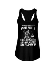 Fish I Does Not Matter If It's Small Mouth Ladies Flowy Tank tile
