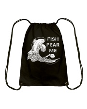 Fish Fear Me Fishing Drawstring Bag tile
