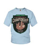Sloth National Nap Championship Youth T-Shirt tile