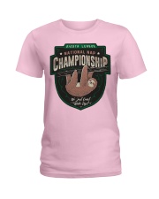 Sloth National Nap Championship Ladies T-Shirt tile