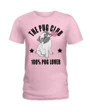 Pug Dog The Pug Club Ladies T-Shirt tile