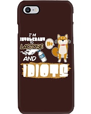 Shiba Inu Dog I'm Intolerant To Lactose Phone Case tile