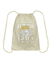 Beer I Run On Beer Dirt Track Racing Drawstring Bag tile