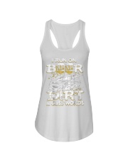 Beer I Run On Beer Dirt Track Racing Ladies Flowy Tank tile