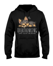 Terrier Dog Overthinking Hooded Sweatshirt front