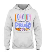 LGBT Equality Love Pride 1 Hooded Sweatshirt front
