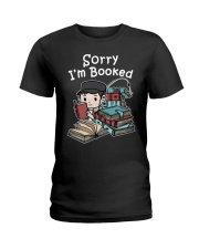 Book Sorry I'm Booked Fishing Ladies T-Shirt tile