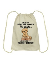 Golden Retriever Dog The Next Chapter Drawstring Bag tile