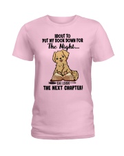 Golden Retriever Dog The Next Chapter Ladies T-Shirt tile