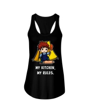 Camping My Kitchen My Rules Ladies Flowy Tank tile