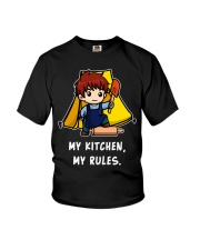 Camping My Kitchen My Rules Youth T-Shirt tile
