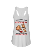 Coffee Get Over It Ladies Flowy Tank tile