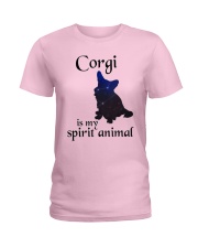 Corgi Dog Is My Spirit Animal Ladies T-Shirt tile