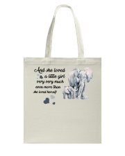 Elephants A Little Girl Very Very Much Elephant Tote Bag tile