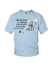 Elephants A Little Girl Very Very Much Elephant Youth T-Shirt tile