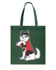 Husky Dog Tattoo I Love Mom Tote Bag tile