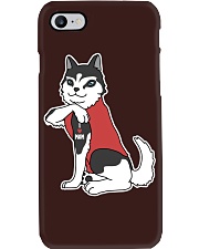 Husky Dog Tattoo I Love Mom Phone Case tile