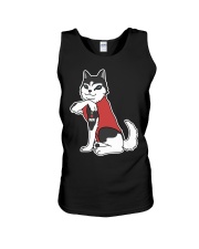 Husky Dog Tattoo I Love Mom Unisex Tank tile