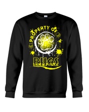 Pug Dog Property Of Pugs Crewneck Sweatshirt tile