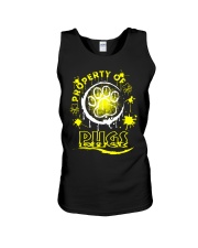 Pug Dog Property Of Pugs Unisex Tank tile