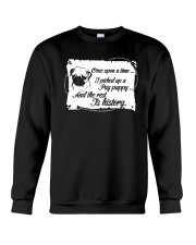 Pug Dog I Picked Up A Pug Puppy Crewneck Sweatshirt tile