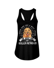 Golden Retriever He Sent Me My Golden Retriever Ladies Flowy Tank tile