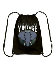Elephants I Am Vintage Drawstring Bag tile