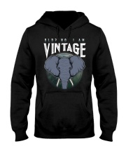 Elephants I Am Vintage Hooded Sweatshirt front