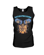 German Shepherd Dog Antidepression Unisex Tank tile
