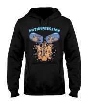 German Shepherd Dog Antidepression Hooded Sweatshirt front