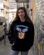 German Shepherd Dog Antidepression Hooded Sweatshirt lifestyle-unisex-hoodie-front-1