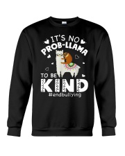 Llama Sloth Riding Llama Crewneck Sweatshirt tile