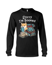 Shiba Inu Dog Sorry I'm Booked Long Sleeve Tee tile