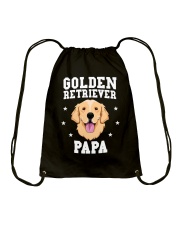 Golden Retriever Dog Golden Retriever Papa Drawstring Bag tile