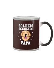 Golden Retriever Dog Golden Retriever Papa Color Changing Mug tile