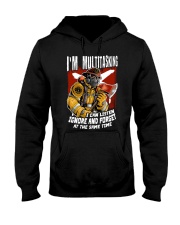 Firefighter I'm Multitasking Hooded Sweatshirt front
