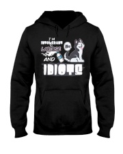 Husky Dog I'm Intolerant To Lactose And Idiots Hooded Sweatshirt front
