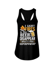 Beer I Light Fires Make Beer Disappear Ladies Flowy Tank tile