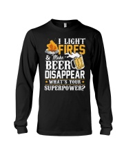 Beer I Light Fires Make Beer Disappear Long Sleeve Tee tile