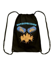 Golden Retriever Dog Antidepression Drawstring Bag tile