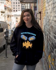 Golden Retriever Dog Antidepression Hooded Sweatshirt lifestyle-unisex-hoodie-front-1