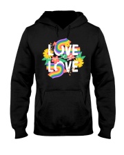 LGBT Love Is Love Hooded Sweatshirt front