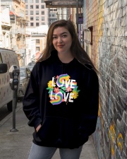 LGBT Love Is Love Hooded Sweatshirt lifestyle-unisex-hoodie-front-1
