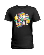 LGBT Love Is Love Ladies T-Shirt tile