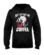 Samoyed Dog Not Before My Coffee Hooded Sweatshirt front